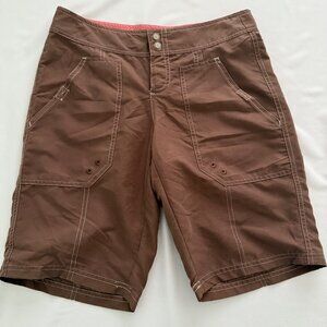 Aventura Chocolate Brown White Stitchings Board Shorts‎ Size 2